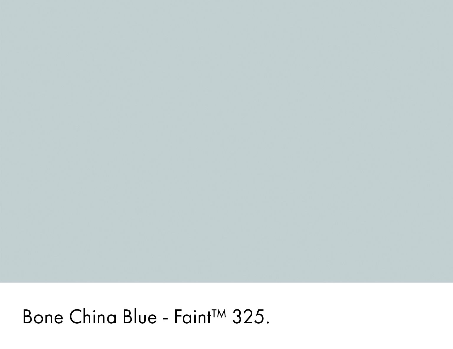 Bone China Blue - Faint